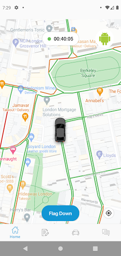 Android application Cabbys Driver screenshort