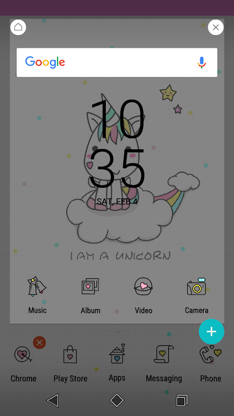 Unicorn Cute Xperia Themeのおすすめ画像4