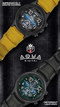 SWF Aqua Digital Watch Faceのおすすめ画像3