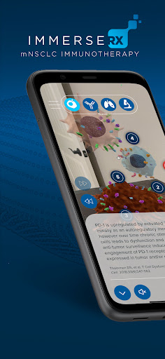 Android application ImmerseRx mNSCLC Immunotherapy screenshort