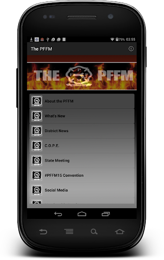 Android application The PFFM screenshort