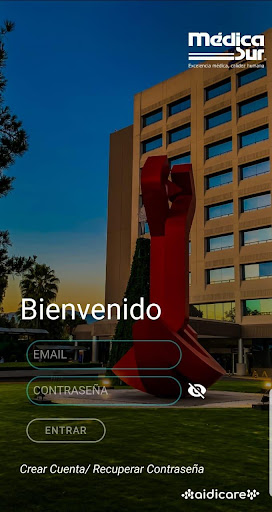 Android application Expediente Clínico Médica Sur screenshort
