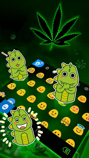 Green Neon Weed Theme Screen 3