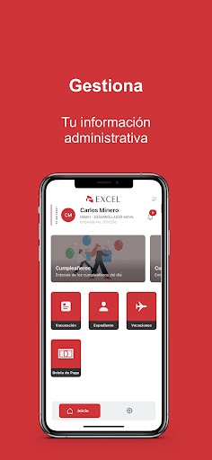 Android application Excel Gente screenshort