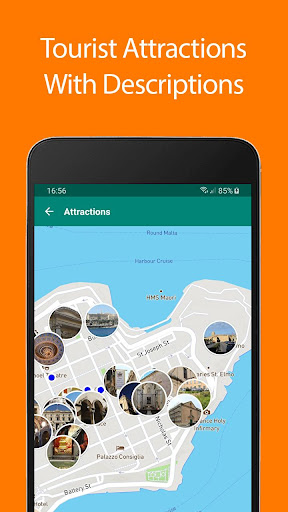 Android application Malta Offline Map and Travel G screenshort