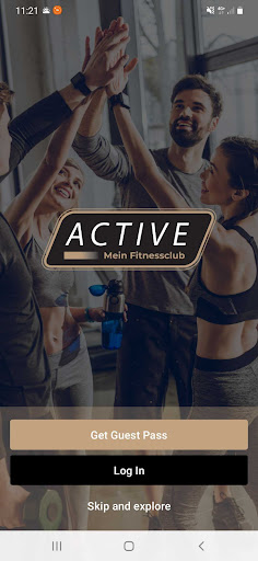 Android application Active Mein Fitnessclub screenshort
