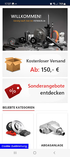 KfzTeile36.de Screen 2
