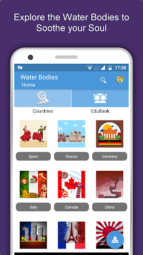 Android application World Water Bodies Travel & Ex screenshort