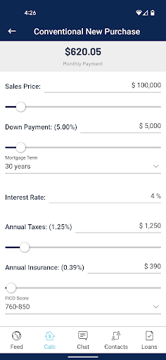 Chartway Mortgage Express Screen 3