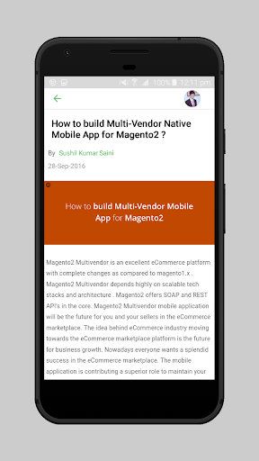 Screenshot of WordPress Blog App Builder