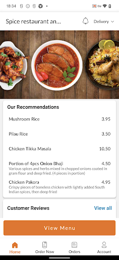 Spice restaurant and takeaway Screen 2