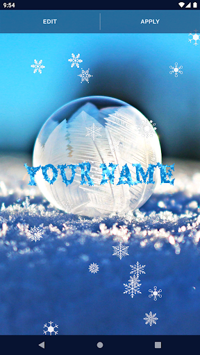 Winter Snow Live Wallpaper Screen 2