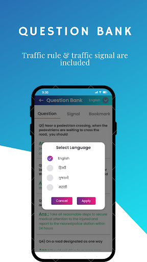 LL exam prep app for RTO Exam Screen 2
