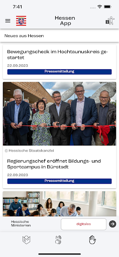 Android application Hessen App screenshort