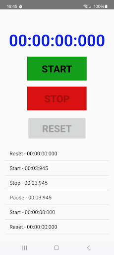 Stopwatch Workouts Timer App Screen 2