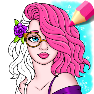 Girls Hairstyle Coloring Book apk