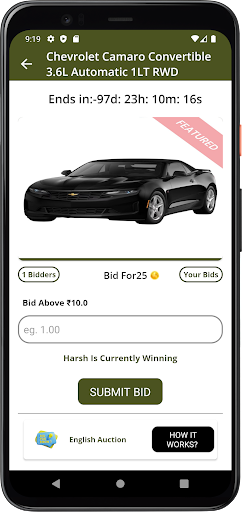 BidRook - Auction Demo App Screenshot 4 - AppWisp.com