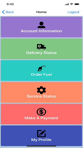 Android application Nittany Energy screenshort