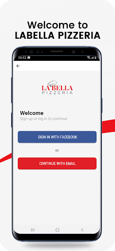 Android application Labella Pizzeria screenshort