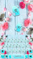 screenshot of Vintage Roses Keyboard Theme