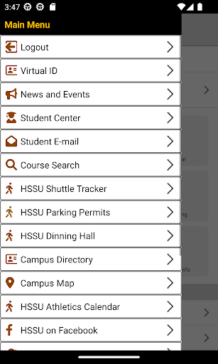 Android application HSSU - Harris-Stowe State U screenshort