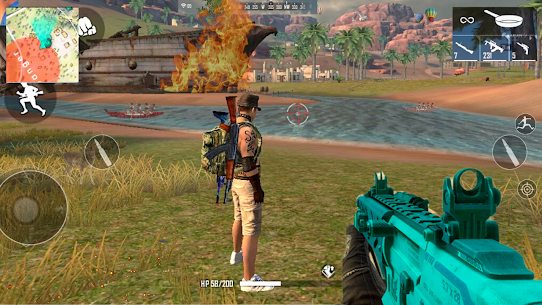 Squad Sniper Free Fire 3D Battlegrounds MOD APK 1.5 (Dumb Enemy) 2