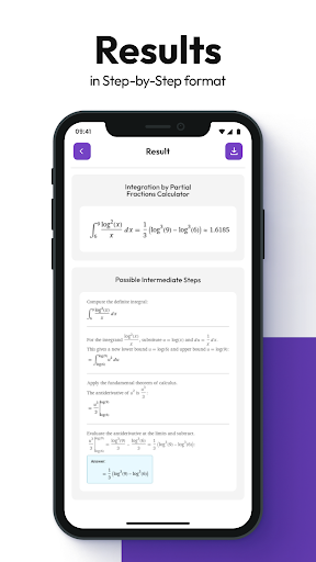 Screenshot of Double Integral Calculator