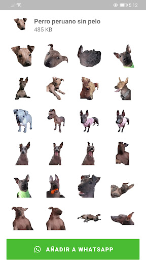 Stickers Perro Peruano Screen 3