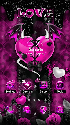 Android application Valentine DevilHeart-Wallpaper screenshort