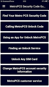 MetroPCS Security Code Guide