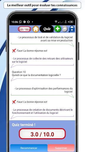 Quiz en génie logicielle Screen 2