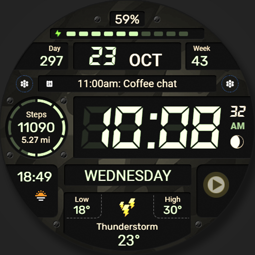 WFP 129 Military watch face Logo