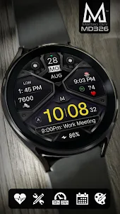MD326 Modern Watch Face
