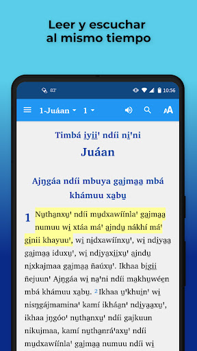 Android application Me'phaa Teocuitlapa - Bible screenshort