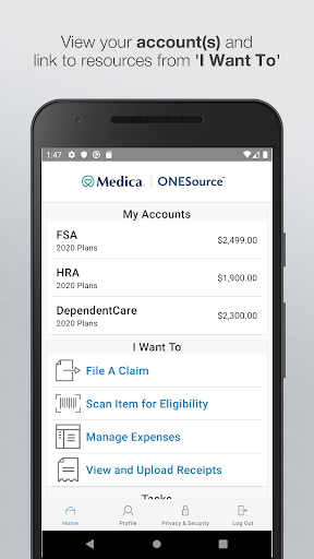 Android application Medica ONESource screenshort