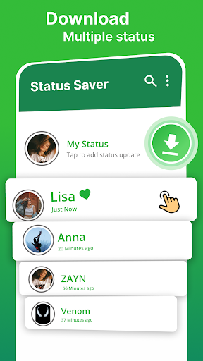 Android application Status Saver: Save video screenshort