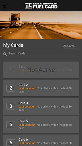 Fuelcard Screen 2