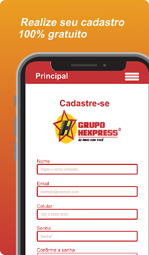 Hexpress - Cliente Screen 2