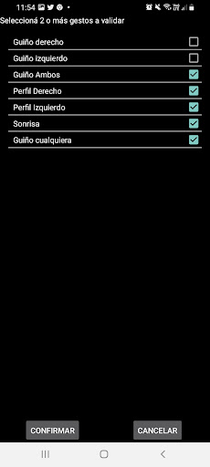Android application AFIPFacialGestureRecognizer screenshort