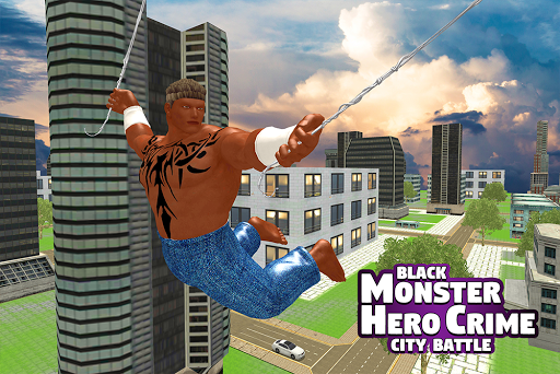 Black Monster Hero Crime City Battle screenshots 11
