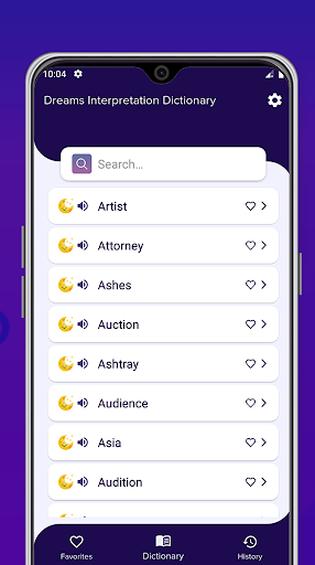 Android application Dreams Interpretation screenshort