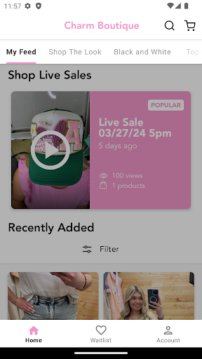 Android application Charm Boutique screenshort