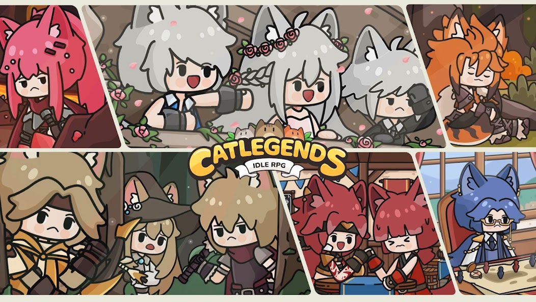 Cat Legends: Idle RPG 0.8.5 APK + Мод (Unlimited money) за Android