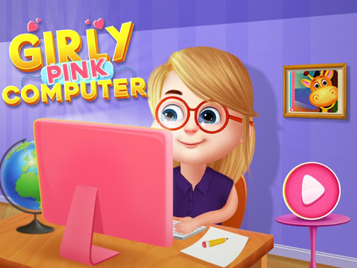 Girls Princess Pink Computer apkpoly screenshots 11