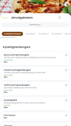 Android application Järnvägskiosken Mora screenshort