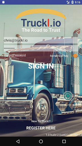 Android application TrucklMobile screenshort