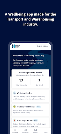 Android application Healthy Heads screenshort