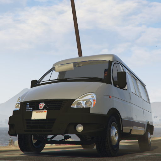 Minibus Gazelle Truck Driving logo