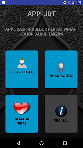Android application APP-JDT (NIKAH KAHWIN JOHOR) screenshort