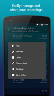 Hi-Q MP3 Voice Recorder (Demo) Screenshot